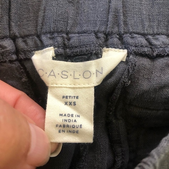 Caslon Woman’s Linen Joggers in Grey Ebony Size XXSmall Petite - Picture 10 of 16